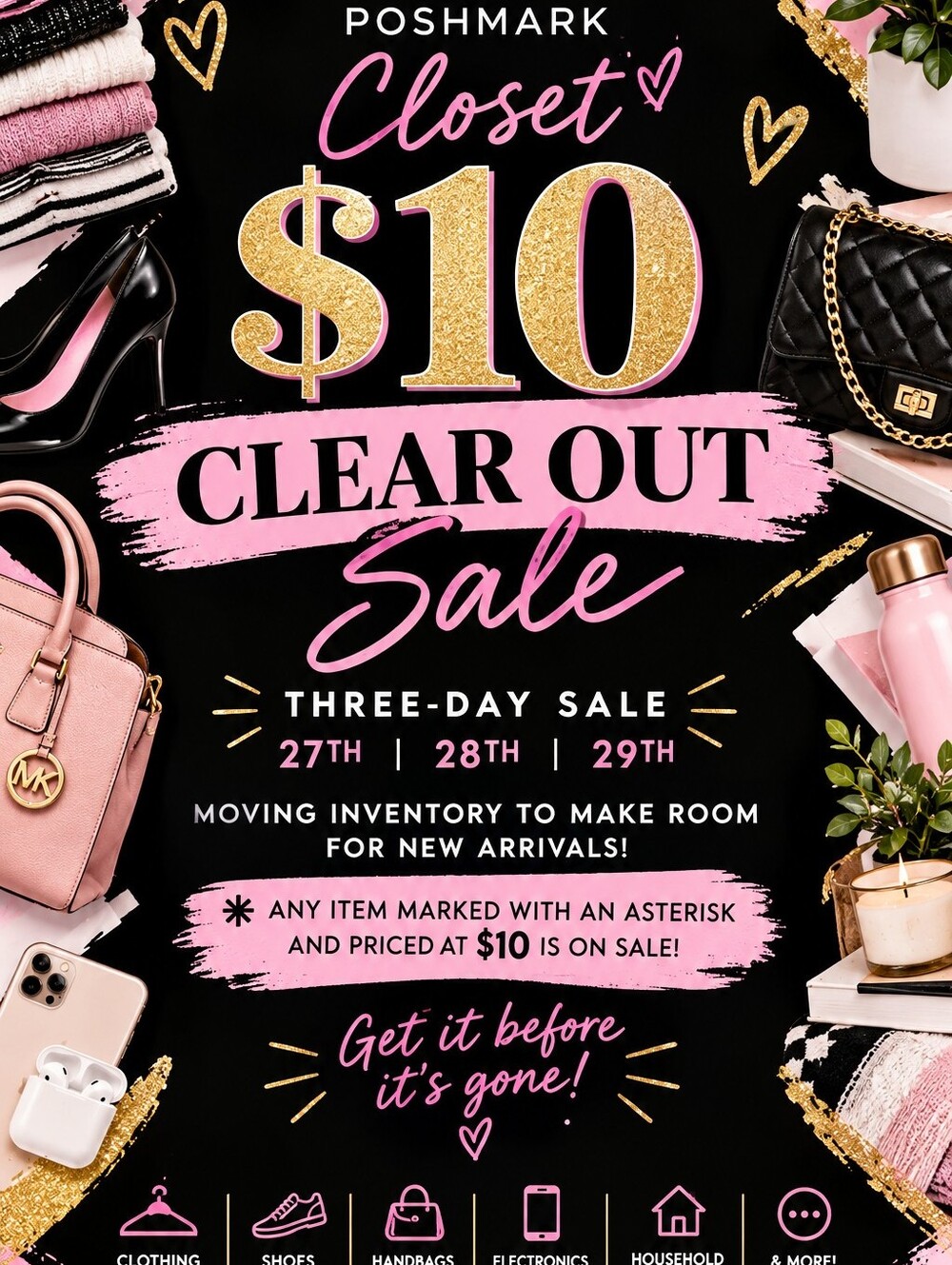 Closet $10 Clear Out Sale